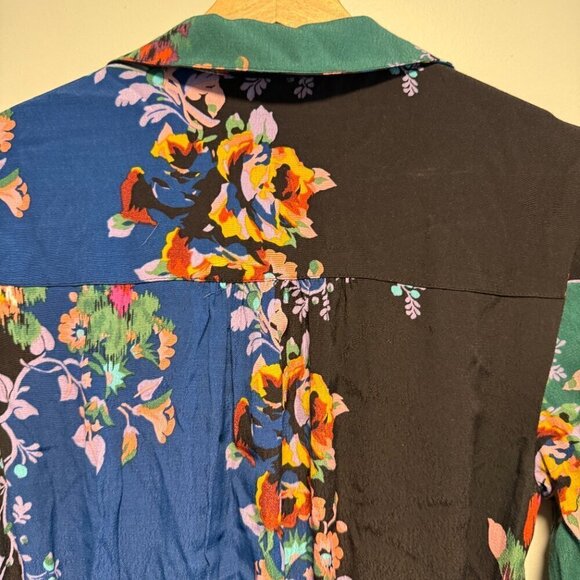 Anthropologie Maeve Floral Patchwork Shirtdress Size 2 Dress NWT - Picture 7 of 7